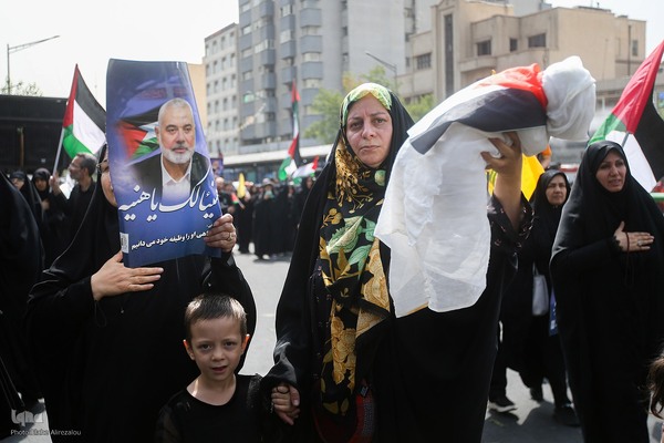 مراسم تشییع پیکر شهید «اسماعیل هنیه» در تهران