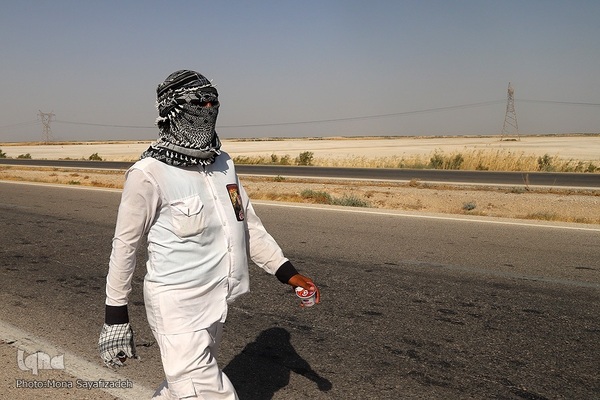 حرکت کاروان‌های پیاده‌روی اربعین به سمت شلمچه