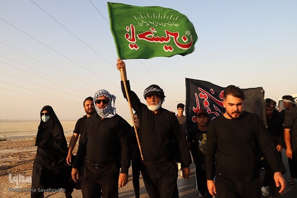 حرکت کاروان‌های پیاده‌روی اربعین به سمت شلمچه