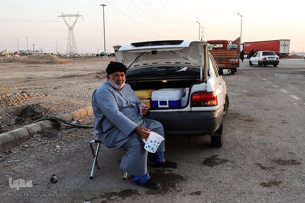 حرکت کاروان‌های پیاده‌روی اربعین به سمت شلمچه