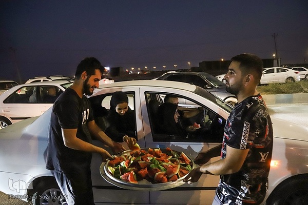 حرکت کاروان‌های پیاده‌روی اربعین به سمت شلمچه