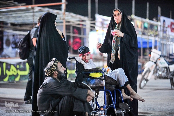 آیین اهتزاز پرچم عزای حسینی و آغاز به کار مواکب مرز شلمچه