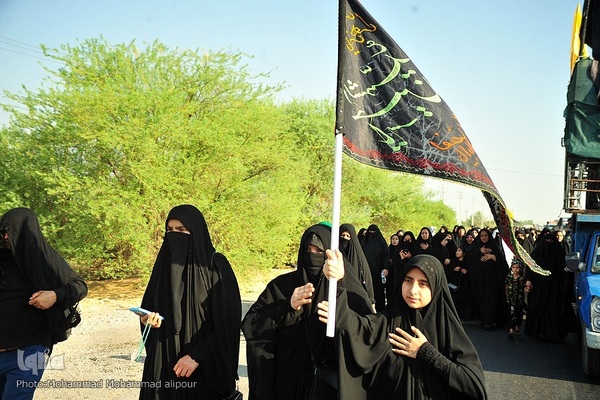 حرکت زائران اربعین از الهایی