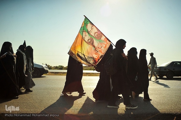 حرکت زائران اربعین از الهایی