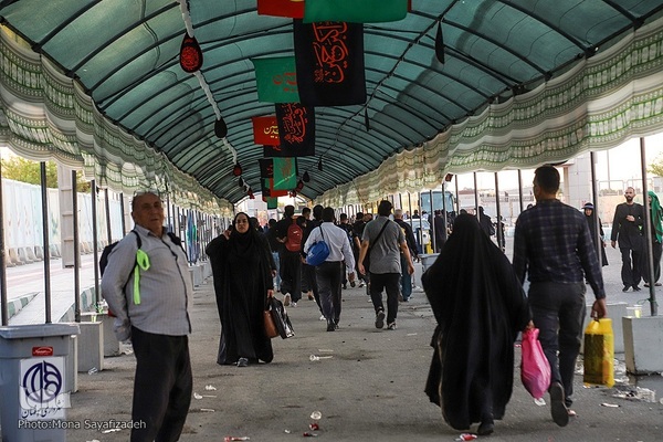 تردد زائران اربعین در مرز چذابه