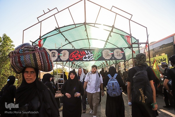 تردد زائران اربعین در مرز چذابه