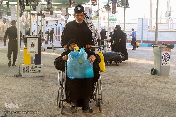 تردد زائران اربعین در مرز چذابه