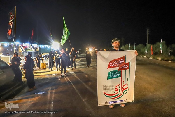 خدمت‌رسانی شبانه‌روزی مواکب حسینی به زوار در چذابه