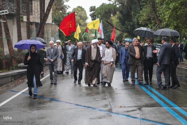 تجمع ضدصهیونیستی دانشجویان دانشگاه تهران