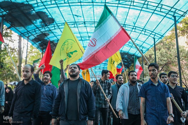 تجمع ضدصهیونیستی دانشجویان دانشگاه تهران