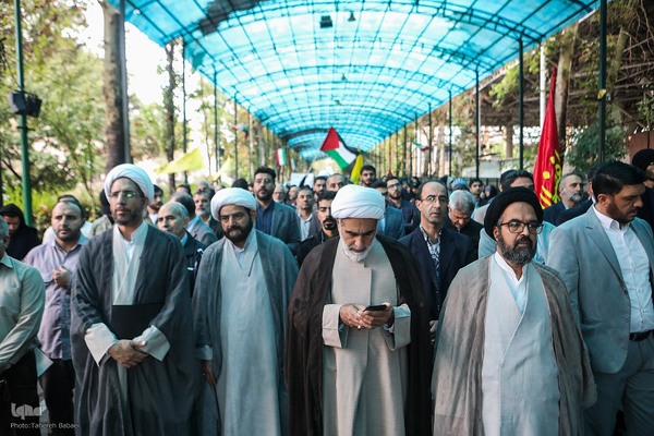 تجمع ضدصهیونیستی دانشجویان دانشگاه تهران