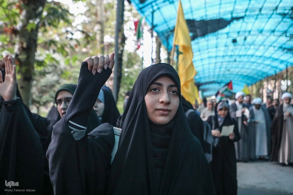 تجمع ضدصهیونیستی دانشجویان دانشگاه تهران