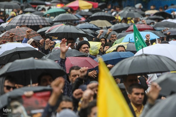 اجتماع «آغاز نصرالله» در میدان فلسطین تهران