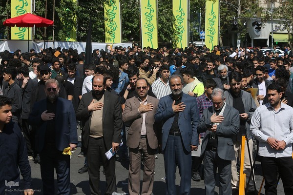 تجمع بزرگ فرهنگیان و دانش آموزان در حمایت از حزب الله لبنان