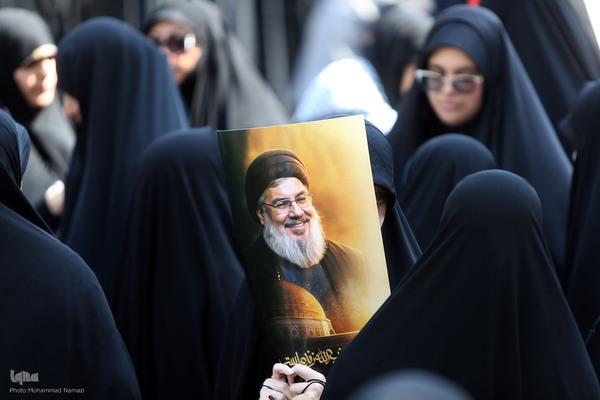 تجمع بزرگ فرهنگیان و دانش آموزان در حمایت از حزب الله لبنان