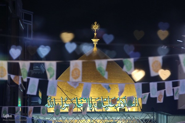 حرم امیرالمومنین علی(ع) در شب ولادت آن حضرت