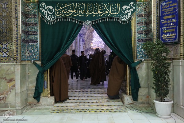 حرم امیرالمومنین علی(ع) در شب ولادت آن حضرت