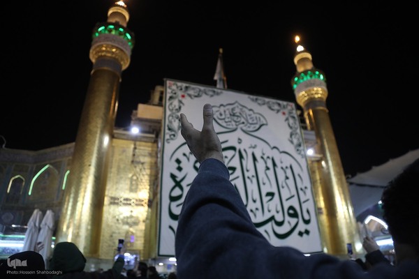 حرم امیرالمومنین علی(ع) در شب ولادت آن حضرت