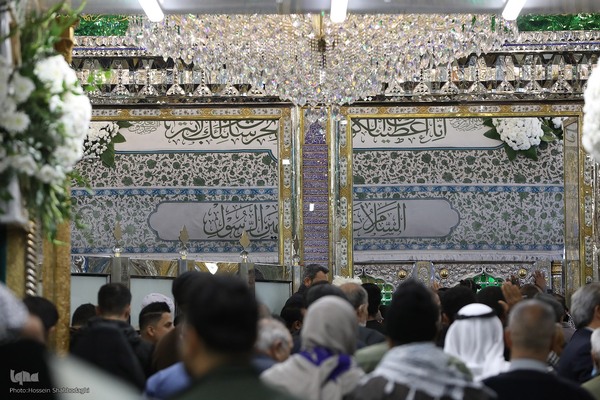 حرم امیرالمومنین علی(ع) در شب ولادت آن حضرت