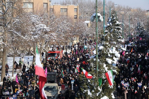راهپیمایی ۲۲ بهمن در همدان