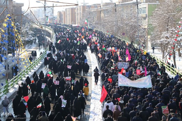 راهپیمایی ۲۲ بهمن در همدان