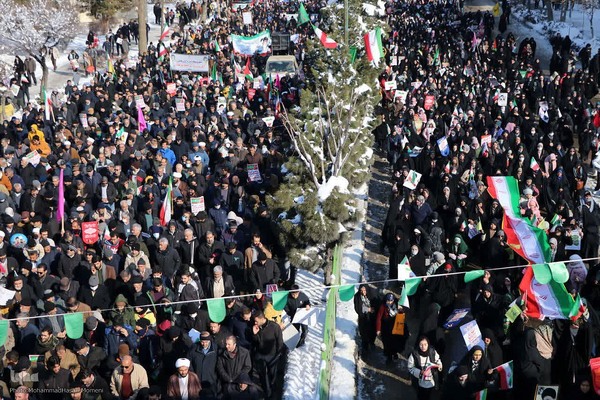 راهپیمایی ۲۲ بهمن در همدان