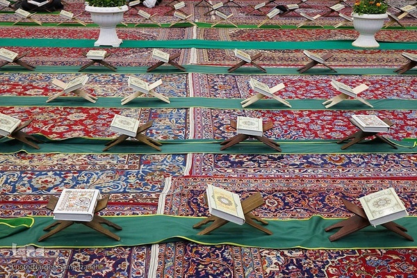 آیین جز‌ءخوانی قرآن در حسینیه رضوی اصفهان