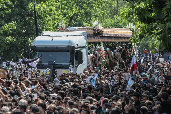 تشییع پیکر رئیس جمهور شهید در تهران