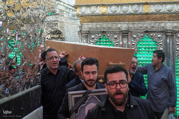 مراسم خاک سپاری خادم‌القرآن عبدالرسول عبایی