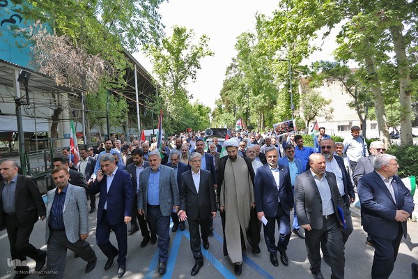 تجمع دانشگاهیان در حمایت از مردم مظلوم غزه