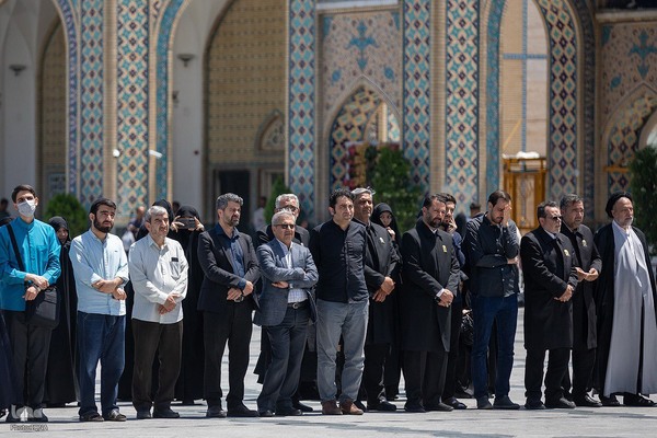 مراسم تشییع محمدحسین حشمت‌پور در حرم رضوی