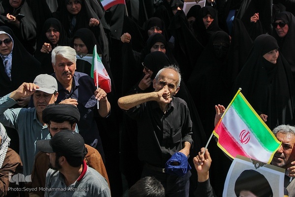 اجتماع مردم مشهد در محکومیت حمله اسرائیل به ایران