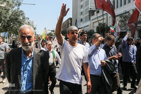 اجتماع مردم مشهد در محکومیت حمله اسرائیل به ایران