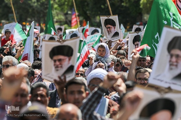 اجتماع مردم مشهد در محکومیت حمله اسرائیل به ایران