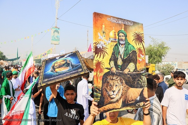 مشایه غدیر و حمایت مردم خوزستان از عملیات وعده صادق ۳