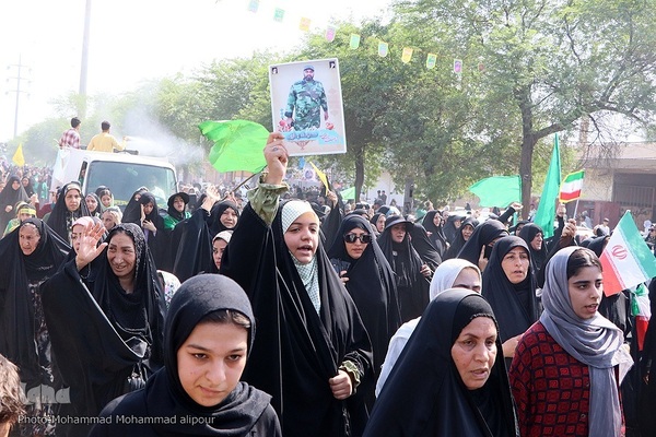 مشایه غدیر و حمایت مردم خوزستان از عملیات وعده صادق ۳