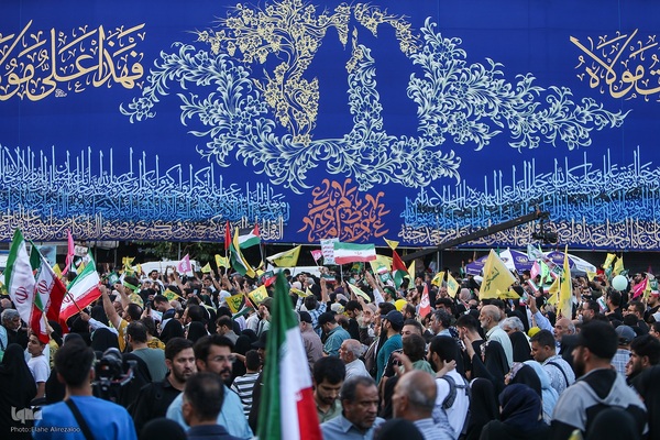 خروش غدیری مردم ایران؛ این بار برای فتح خیبر زمان-۲