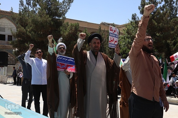 اجتماع حوزویان در محکومیت جنایات رژیم صهیونیستی