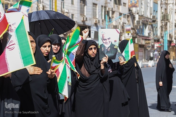 تشییع پیکر شهدای راه وطن در اهواز