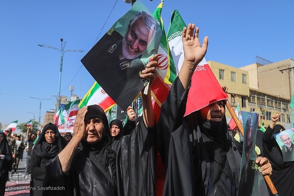 تشییع پیکر شهدای راه وطن در اهواز