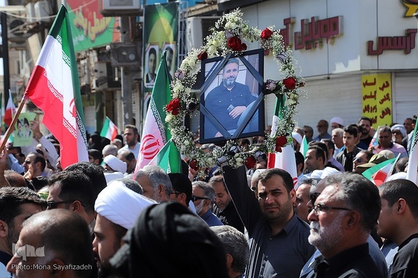 تشییع پیکر شهدای راه وطن در اهواز