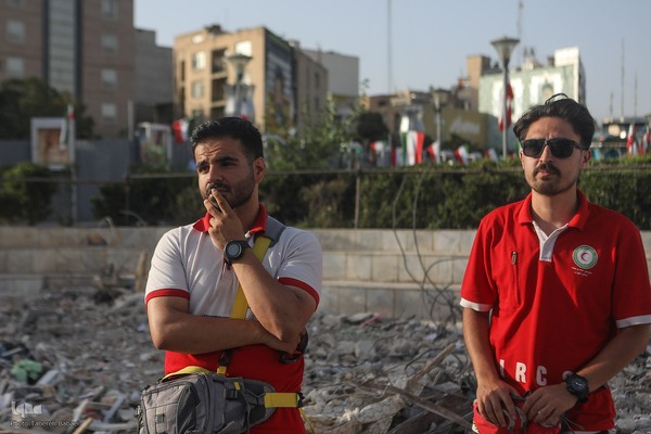 گلباران آمبولانس هدف‌قرارگرفته شده توسط رژیم صهیونیستی در میدان هفت‌تیر