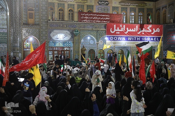 اعلام انزجار و فریاد انتقام مردم قم علیه تجاوز آمریکا به خاک ایران