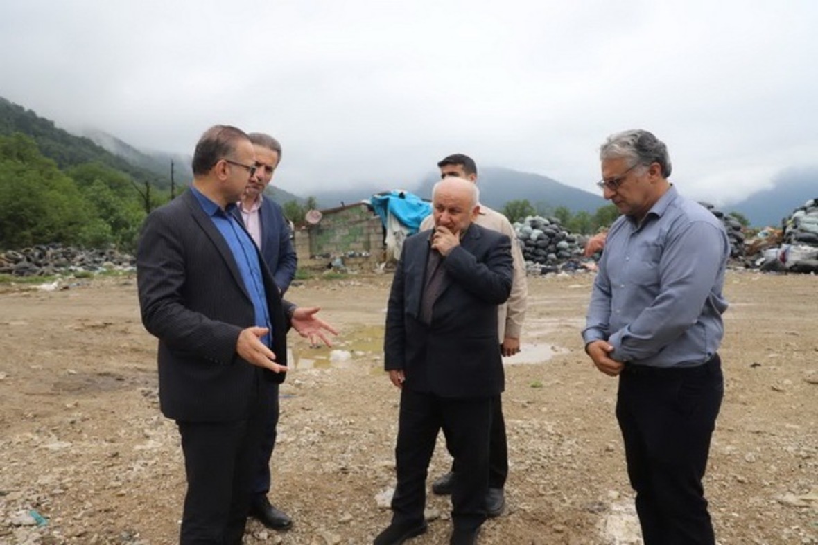 حضور استاندار مازندران در فرمانداری محمودآباد و بازدید از سایت زباله سوز رامسر و تنکابن