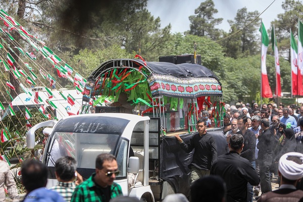 تشییع ‌پیکر شهدای تعرض رژیم اشغالگر صهیونیستی به تهران