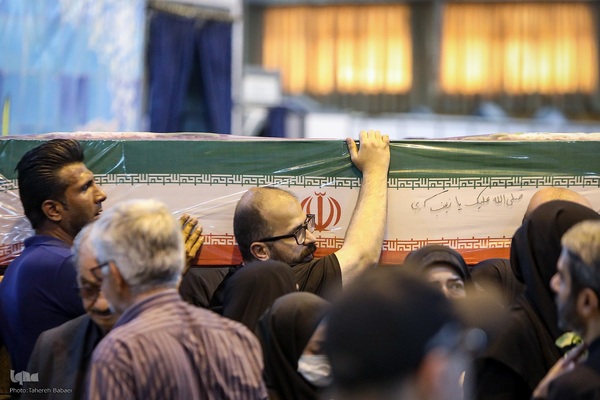 تشییع ‌پیکر شهدای تعرض رژیم اشغالگر صهیونیستی به تهران