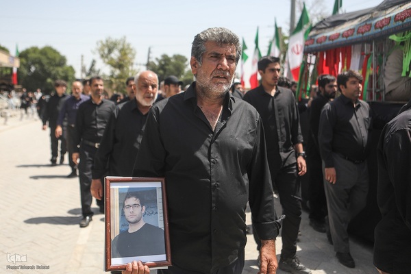 تشییع ‌پیکر شهدای تعرض رژیم اشغالگر صهیونیستی به تهران