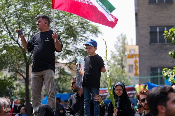 تشییع پیکر ۶۰ شهید اقتدار در تهران