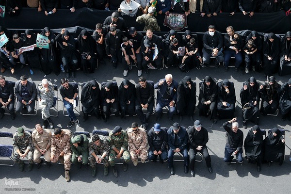 تشییع پیکر ۶۰ شهید اقتدار در تهران