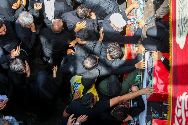 تشییع پیکر ۶۰ شهید اقتدار در تهران